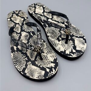 Tory Burch Snake Print Rubber Sandals